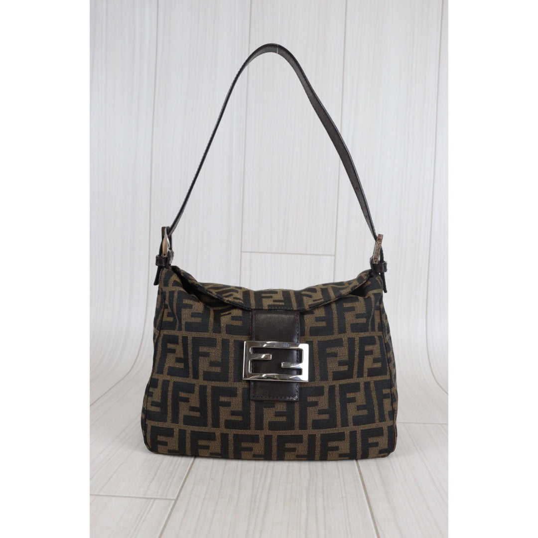 Rank A ｜ FENDI Zucca Mamma Bucket  Shoulder Bag｜23060905