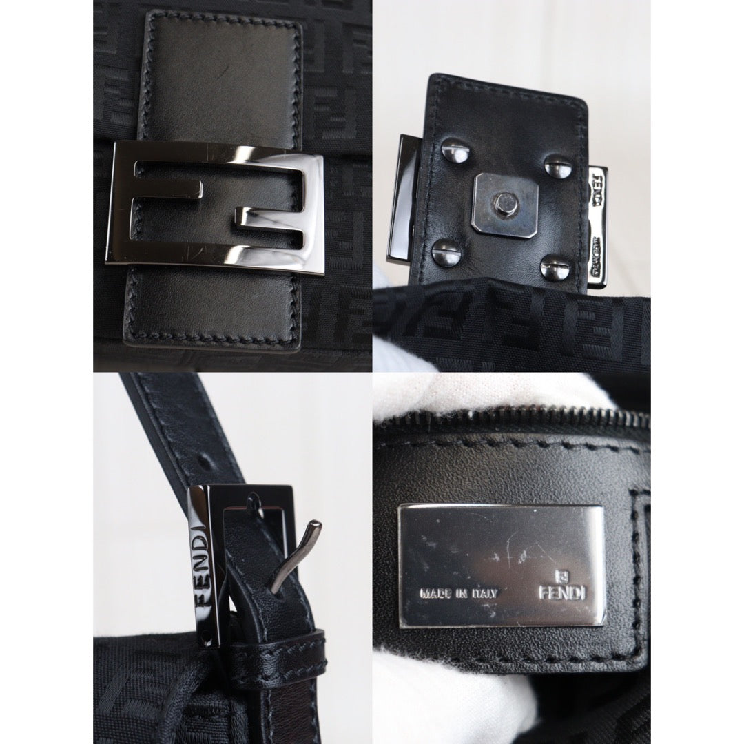 Rank A｜ FENDI Baguette Shoulder Bag Black ｜V23062332