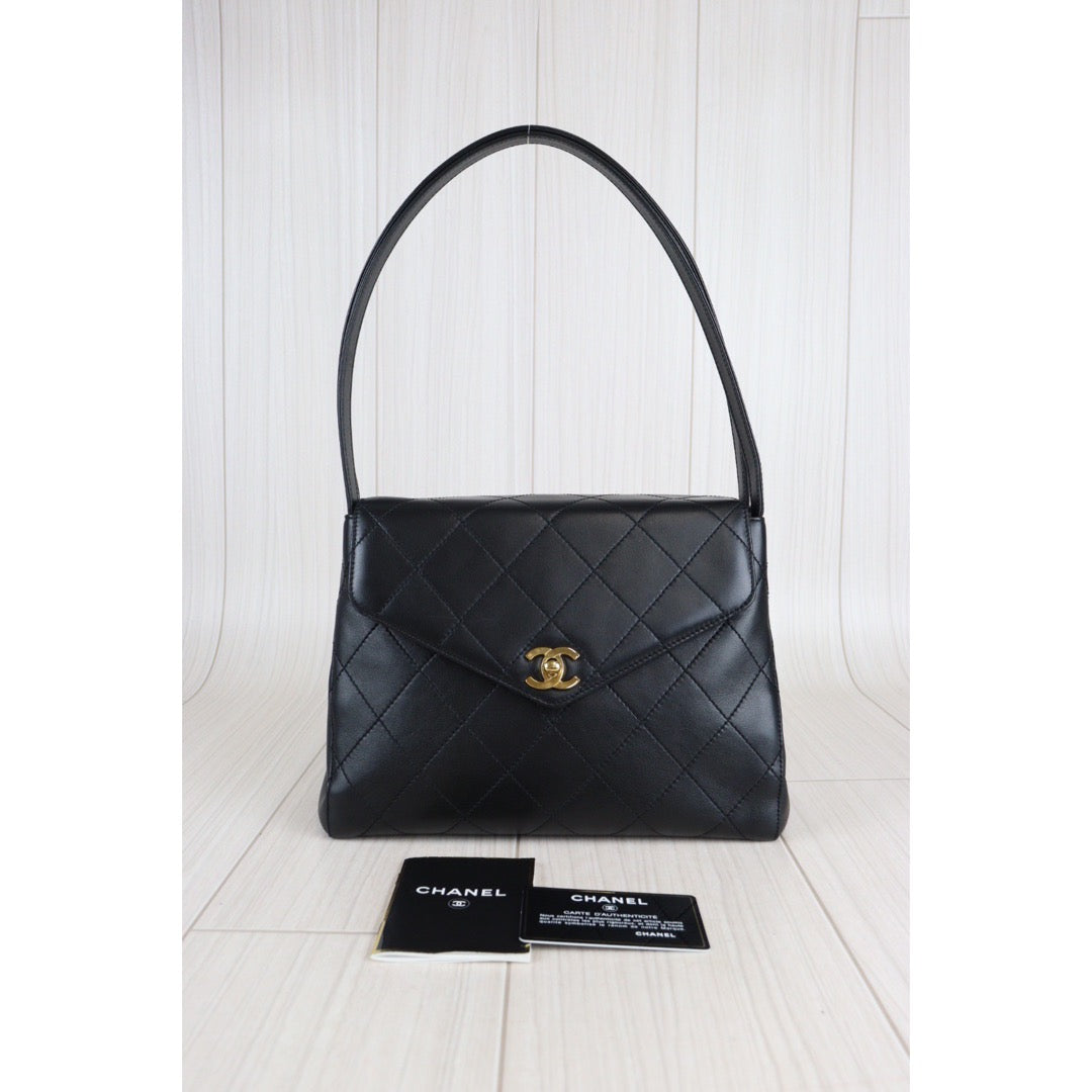 Rank A ｜ CHANEL Matrasse Lambskin Double Shoulder Bag ｜23052506