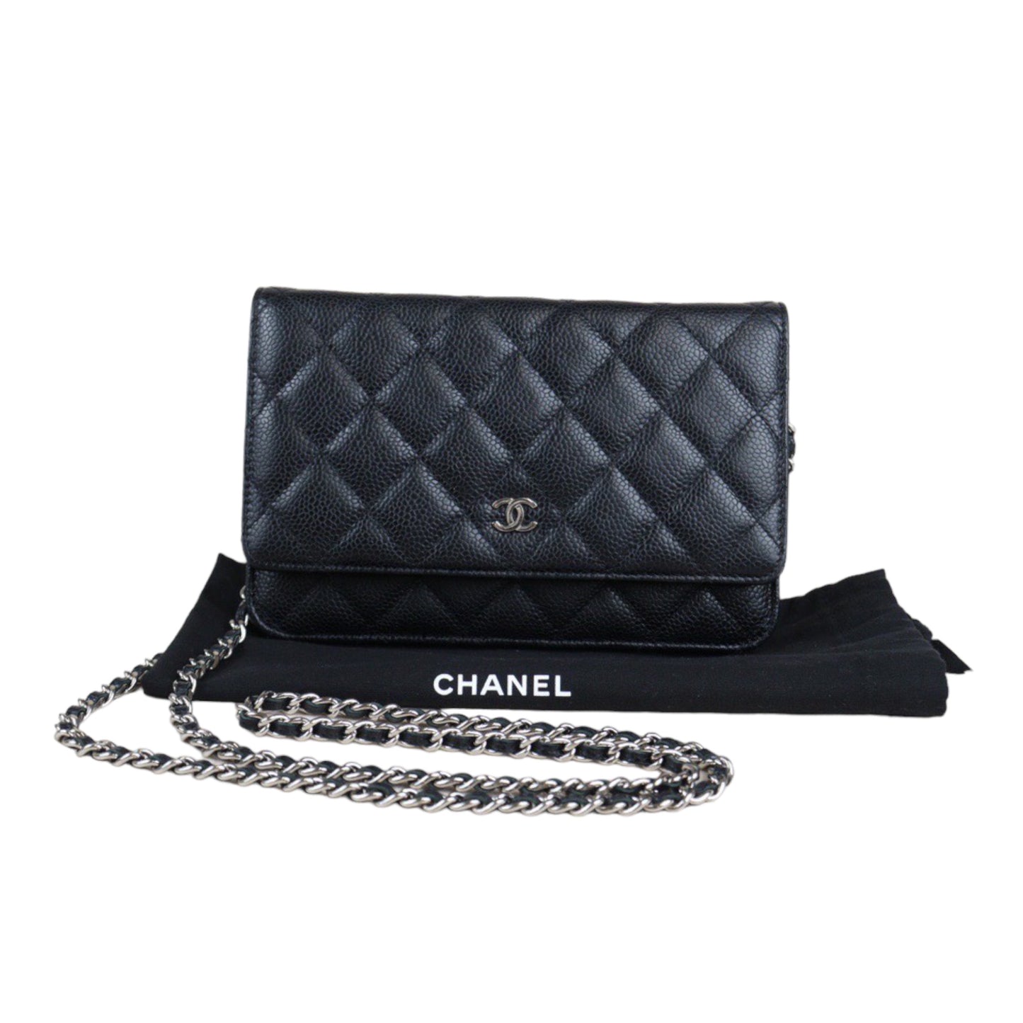 Rank SA｜ CHANEL Matelasse Caviar Skin Chain Wallet Black Silver Hardware ｜23051901