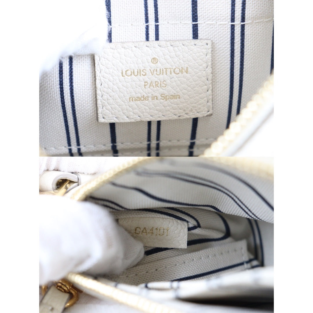 Rank AB ｜ LV Calf Leather Accessory Pouch White ｜V23062325