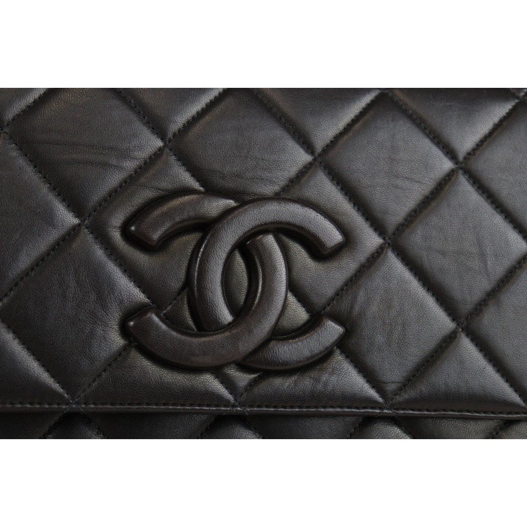 Rank AB ｜ CHANEL Vintage Lamb leather Matrasse Camera Bag ShoulderBag Black｜V23062976