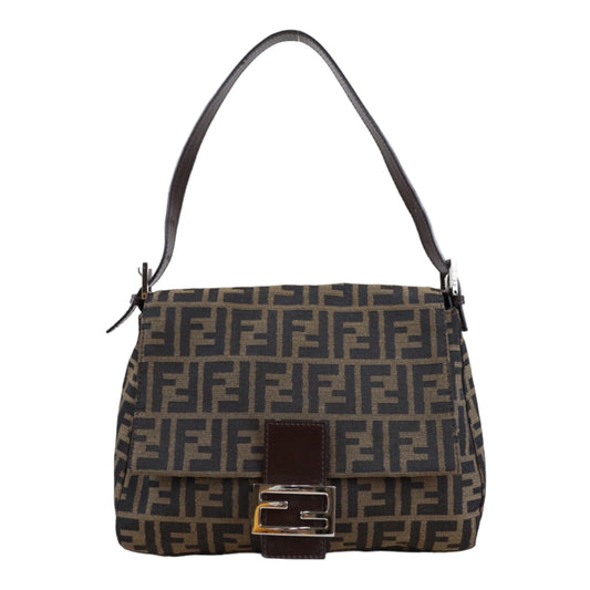 Rank A｜ FENDI Zucca Mamma Baguette Shoulder Bag ｜23042207