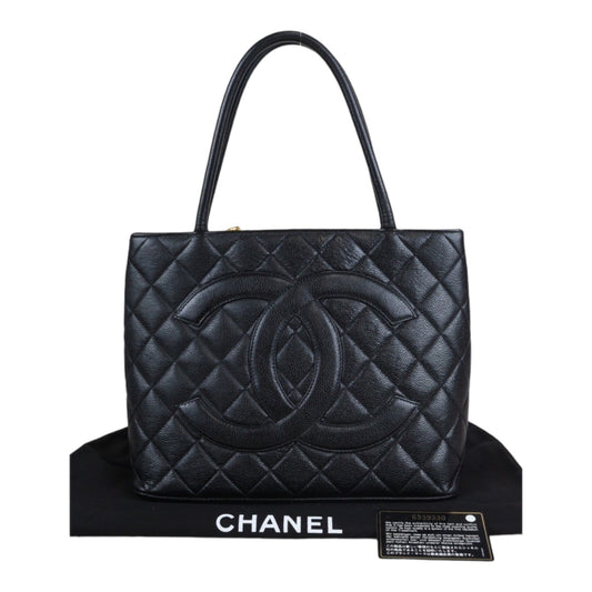 Rank AB ｜ CHANEL Caviar Skin Leather Calf Leather Tote Bag｜23060120