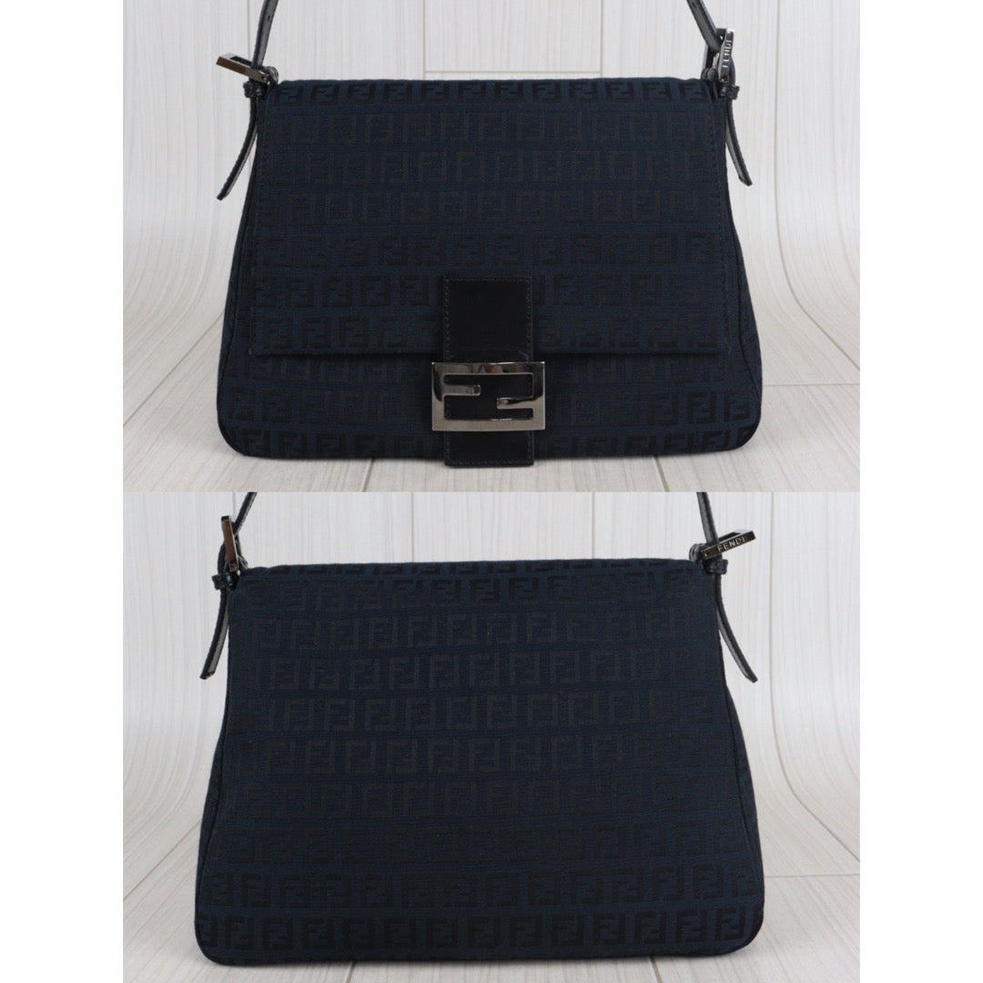 Rank A｜ FENDI Baguette Shoulder Bag Black ｜23060904