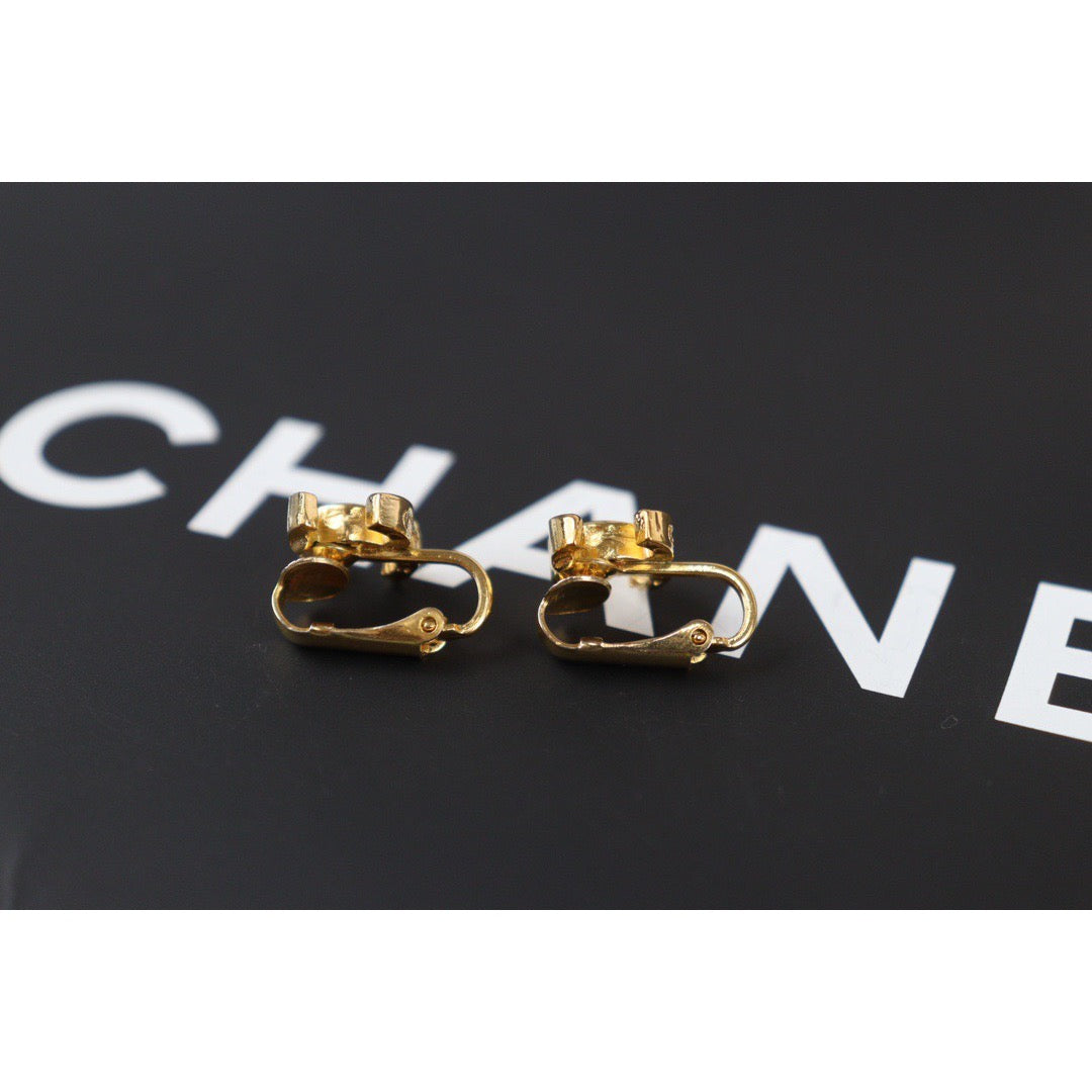 Rank A ｜CHANEL COCO Earrings 18k Gold Plated ｜V23072716