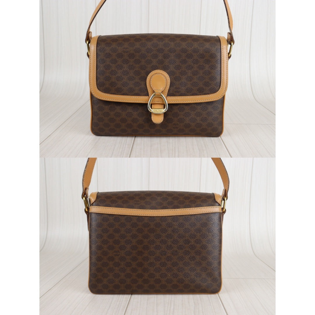 Rank AB｜ CELINE Macadam Shoulder Bag ｜V23062338