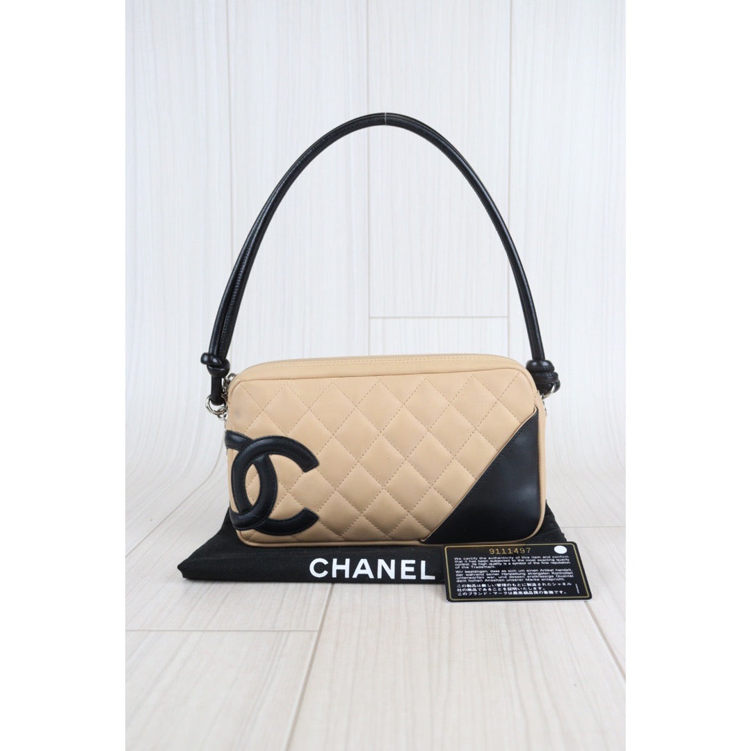 Rank AB ｜ CHANEL Cambon Line Shoulder Pouch ｜23060106