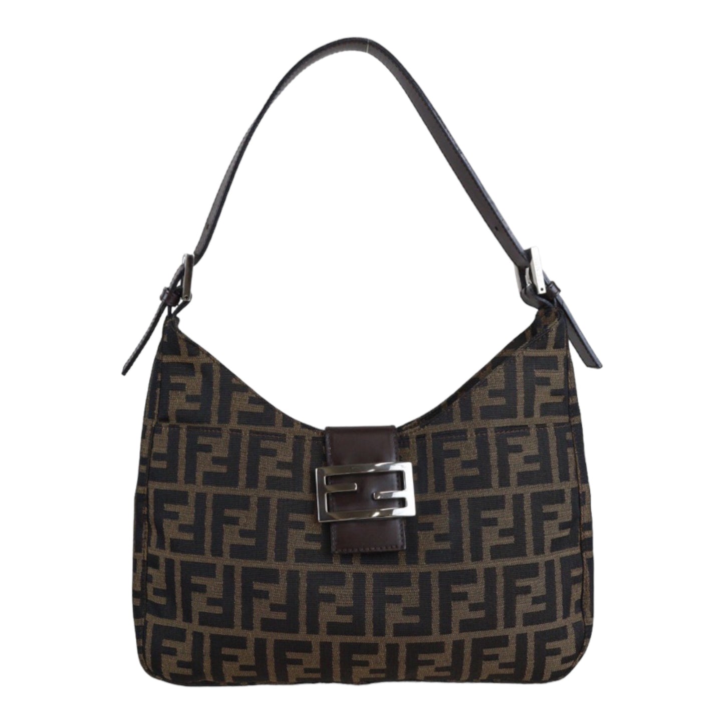 Rank A｜ FENDI Zucca Mamma Shoulder Bag ｜23070709