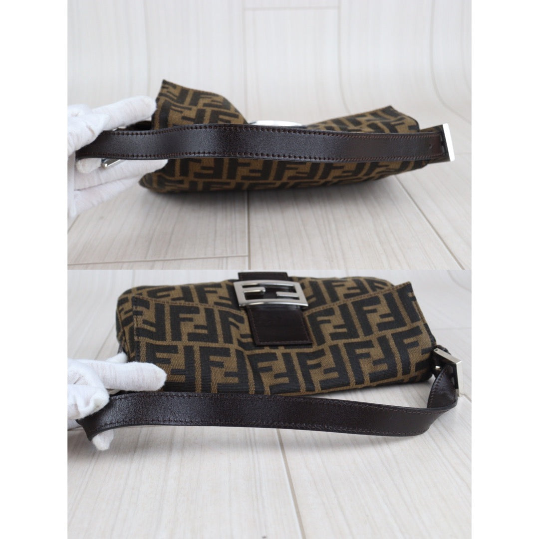 Rank A ｜ FENDI Zucca Mamma Baguette Shoulder Bag ｜23072509