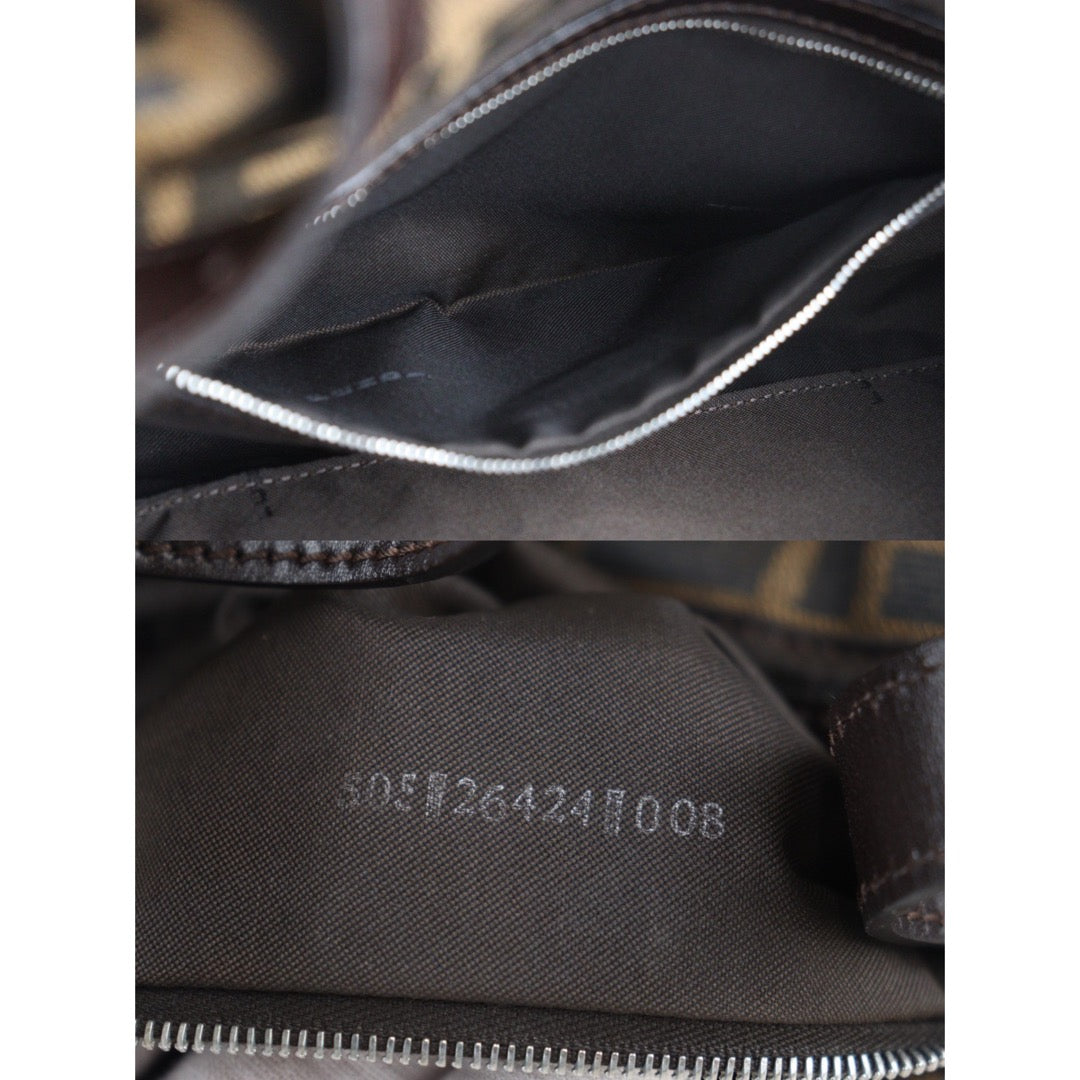 Rank A ｜ FENDI Zucca Mamma Baguette Shoulder Bag ｜23072509