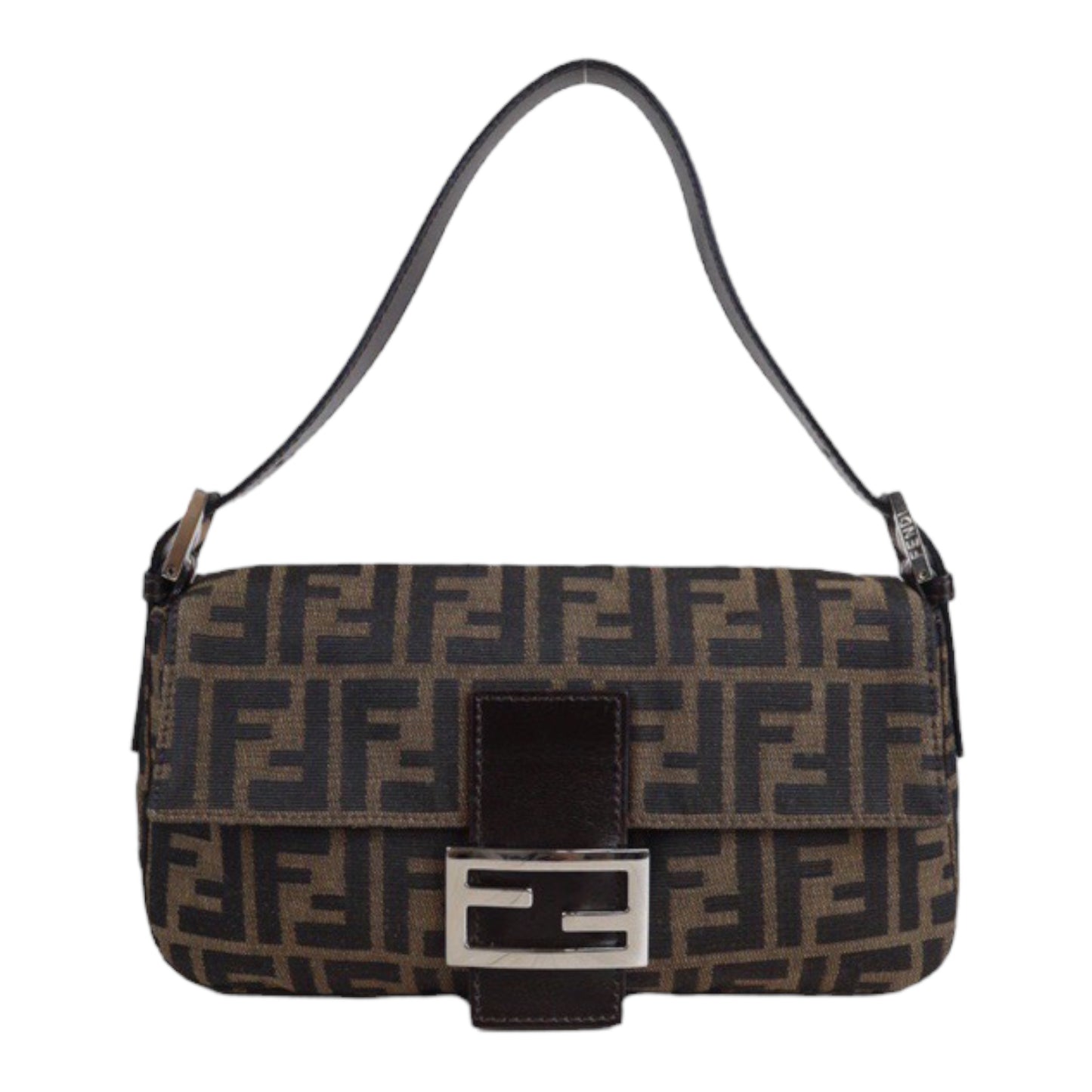 Rank A ｜ FENDI Zucca Mamma Baguette Shoulder Bag ｜23072509