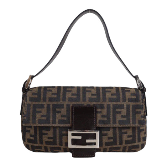 Rank A ｜ FENDI Zucca Mamma Baguette Shoulder Bag ｜23072509