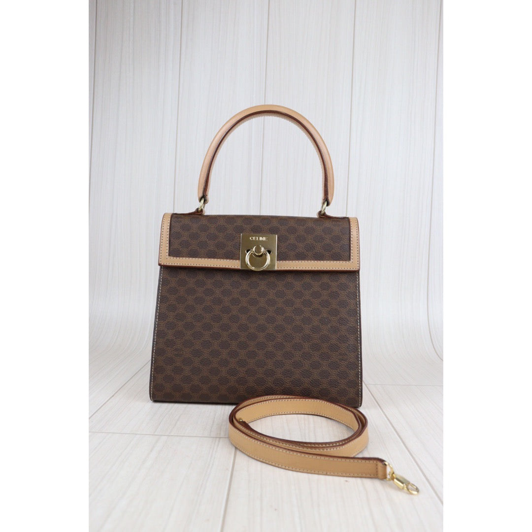 Rank A ｜ CELINE Macadam Handbag ｜23050404