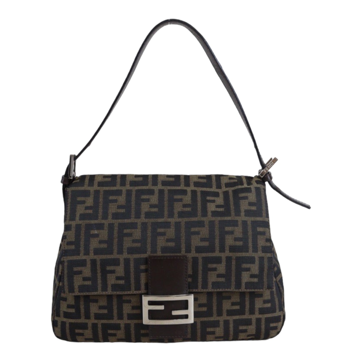 Rank AB｜ FENDI Zucca Mamma Baguette Shoulder Bag ｜23060110