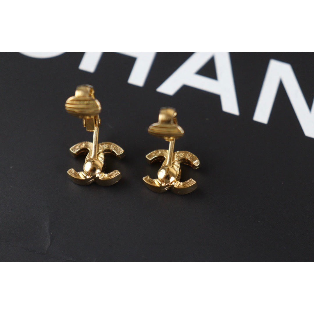 Rank A ｜CHANEL COCO Earrings 18k Gold Plated ｜V23072716