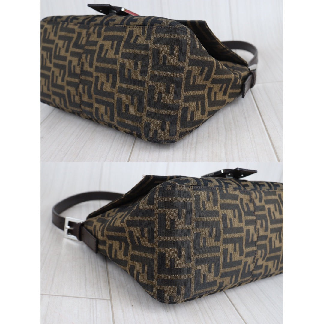 Rank A｜ FENDI Zucca Mamma Baguette Shoulder Bag ｜23072704
