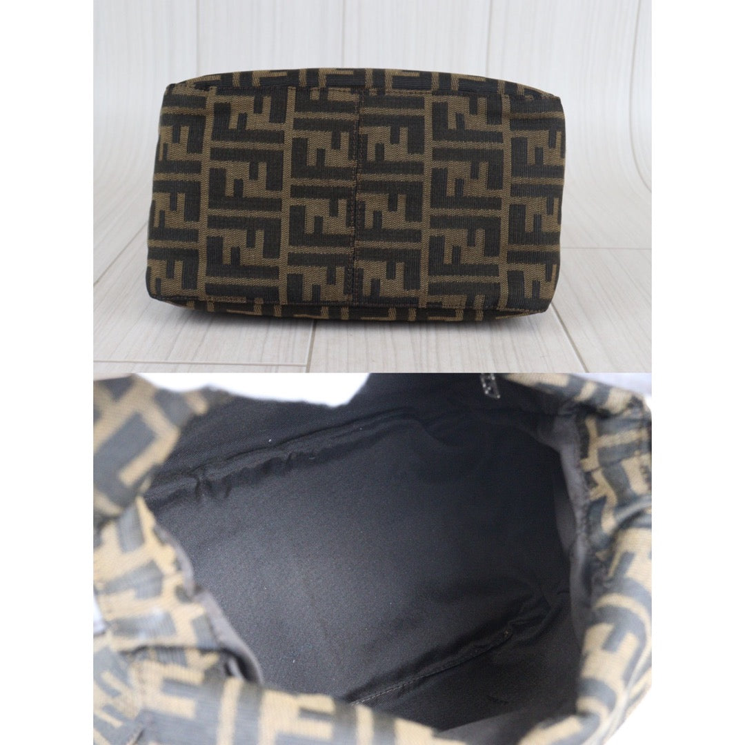 Rank A ｜ FENDI Zucca Mamma Bucket  Shoulder Bag｜23060905