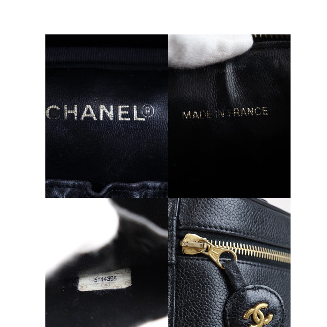 Rank AB ｜ CHANEL Caviar Skin Vanity Handbag ｜23051603