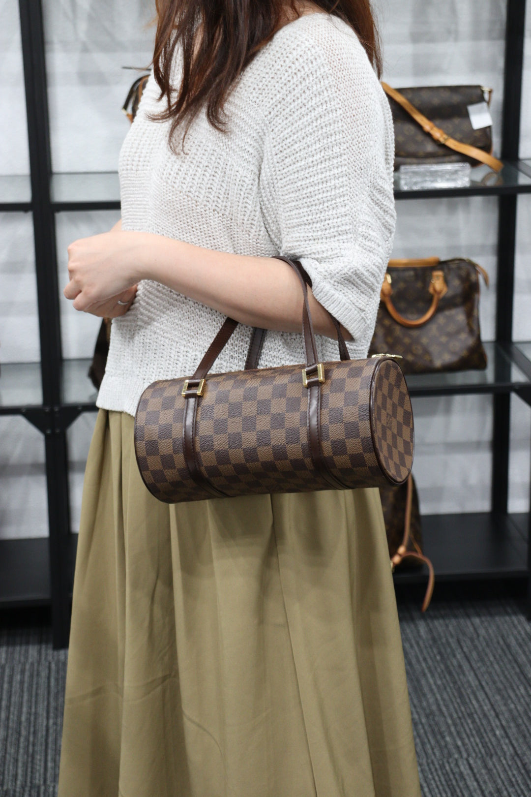 Rank A ｜ LV Damier Papillon 26 Handbag ｜23051604