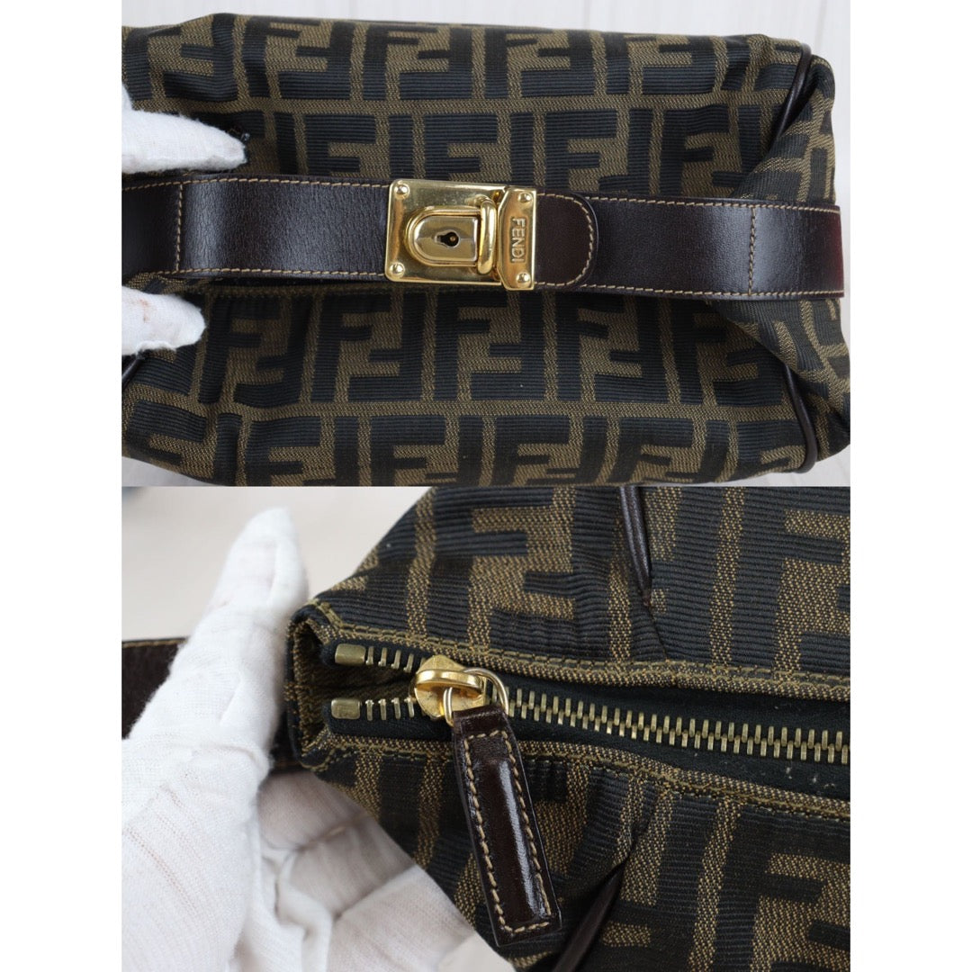 Rank A ｜ FENDI Zucca Handbag ｜23060805