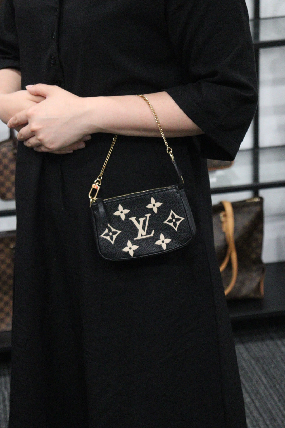 Rank S ｜ LV Monogram Calf LeatherMini Pochette Accessoir ｜V23061705