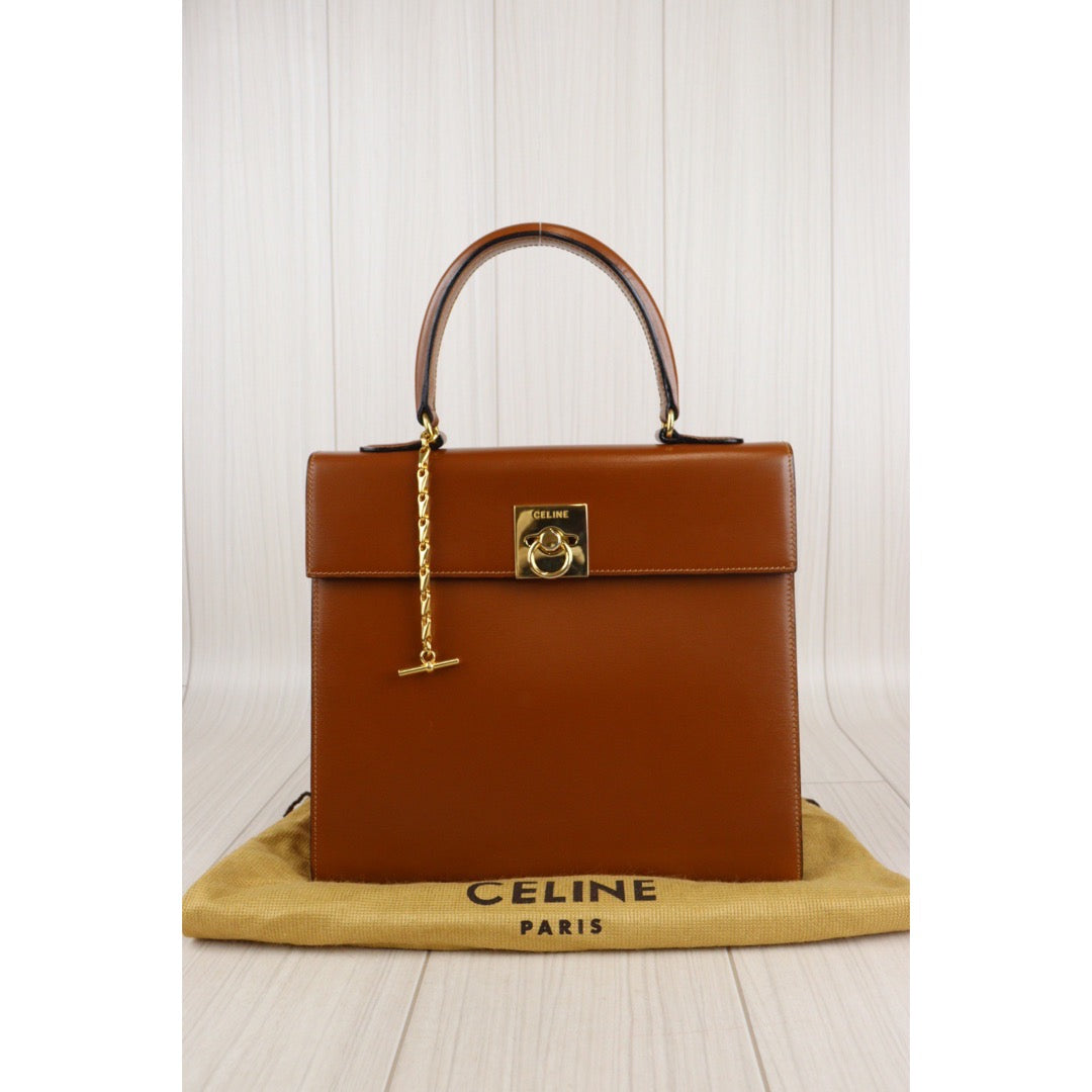 Rank A ｜ CELINE Calf Leather Handbag ｜V23062801