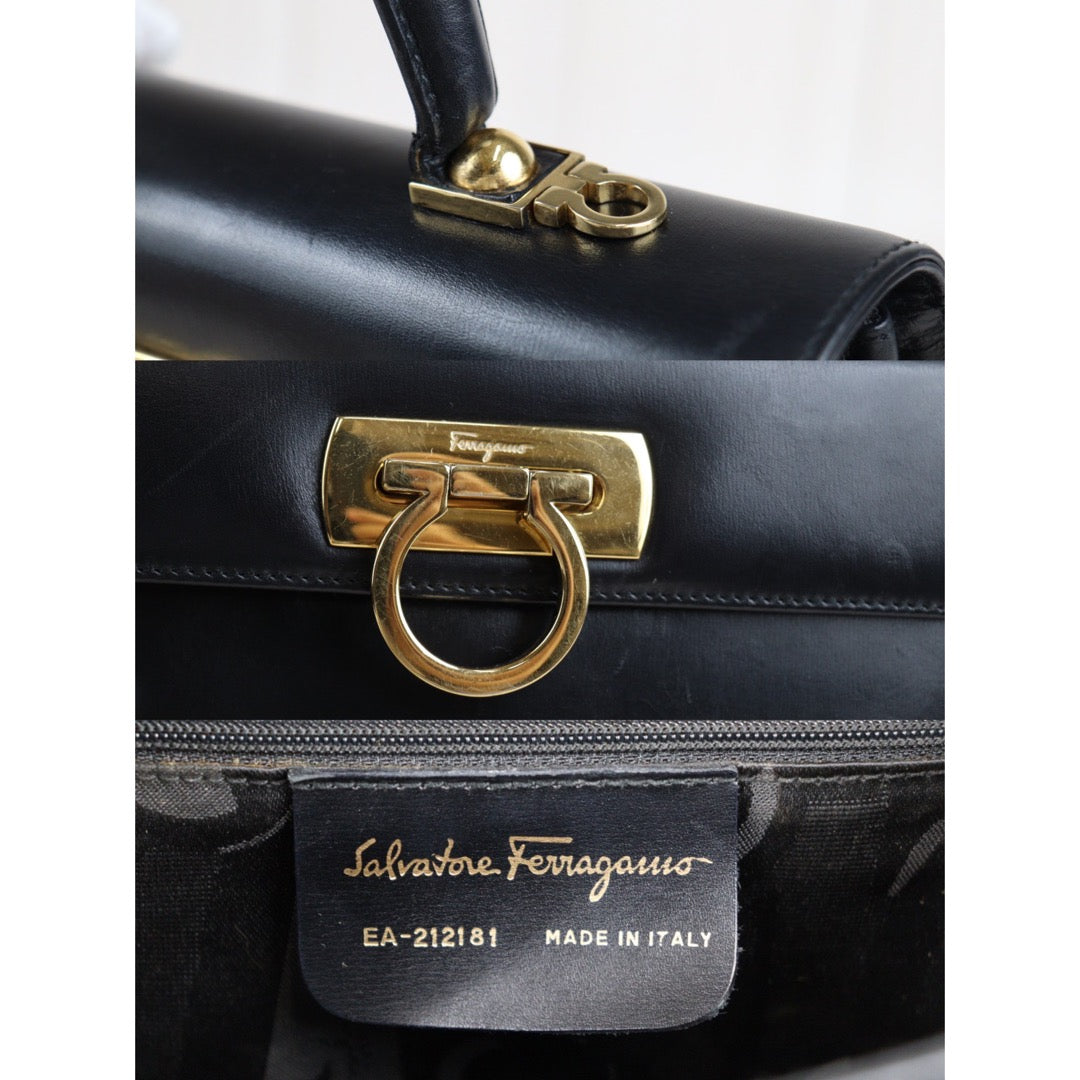 Rank B ｜Ferragamo Gancini Handbag ｜23050409 – BRAND GET