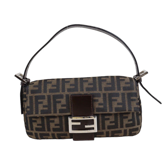 Rank A｜ FENDI Zucca Mamma Baguette Shoulder Bag ｜23042813