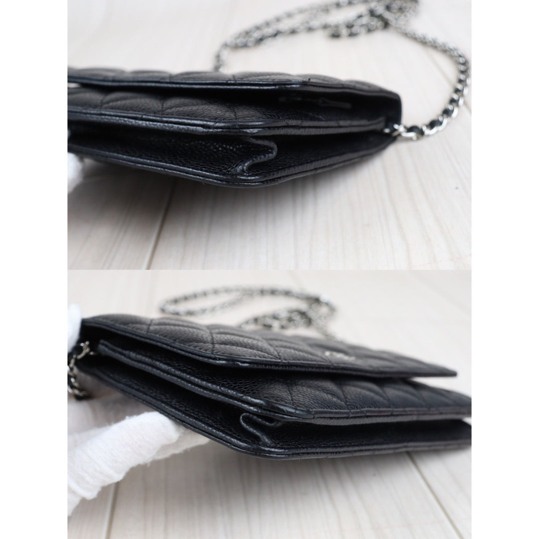 Rank SA ｜Chanel Caviar Skin Black Long Wallet｜23052019 – BRAND GET