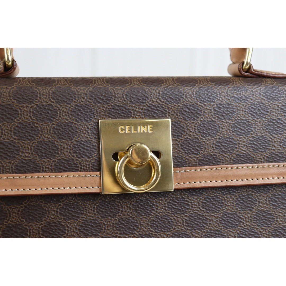 Rank AB ｜ CELINE Macadam Handbag ｜23052012