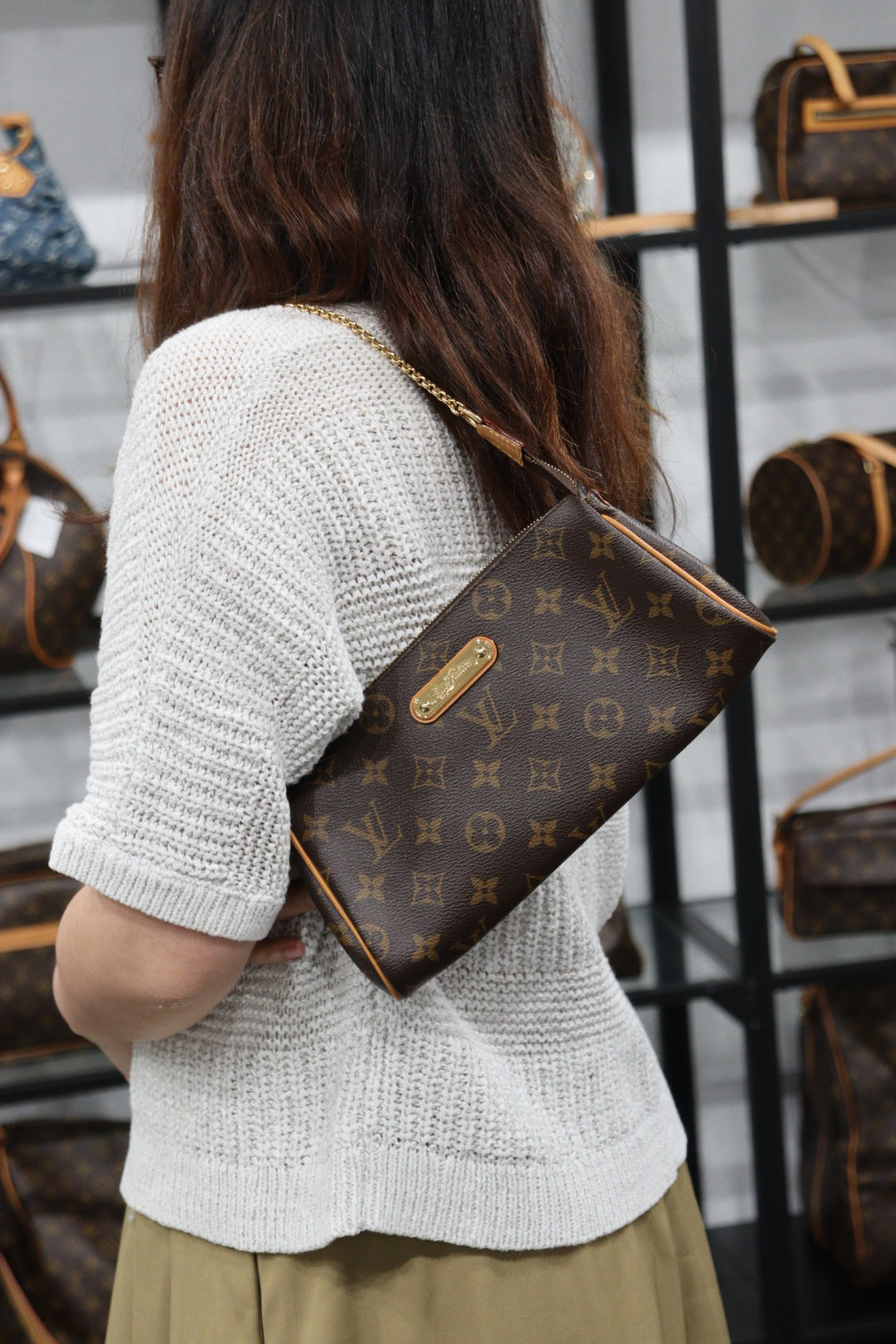 Rank AB ｜LV Monogram Eva Shoulder Bag ｜23051506