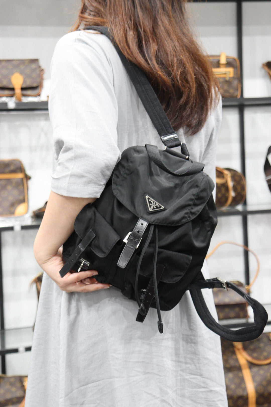 Backpack 2024 prada nylon