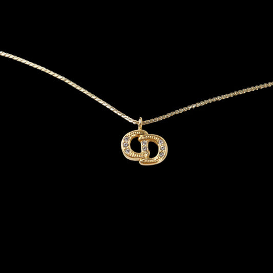 Rank A ｜ Dior CD Necklace Rhinestone｜23042702