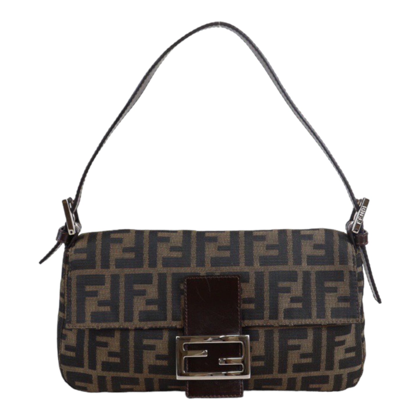 Rank AB｜ FENDI Zucca Mamma Baguette Shoulder Bag ｜23060109