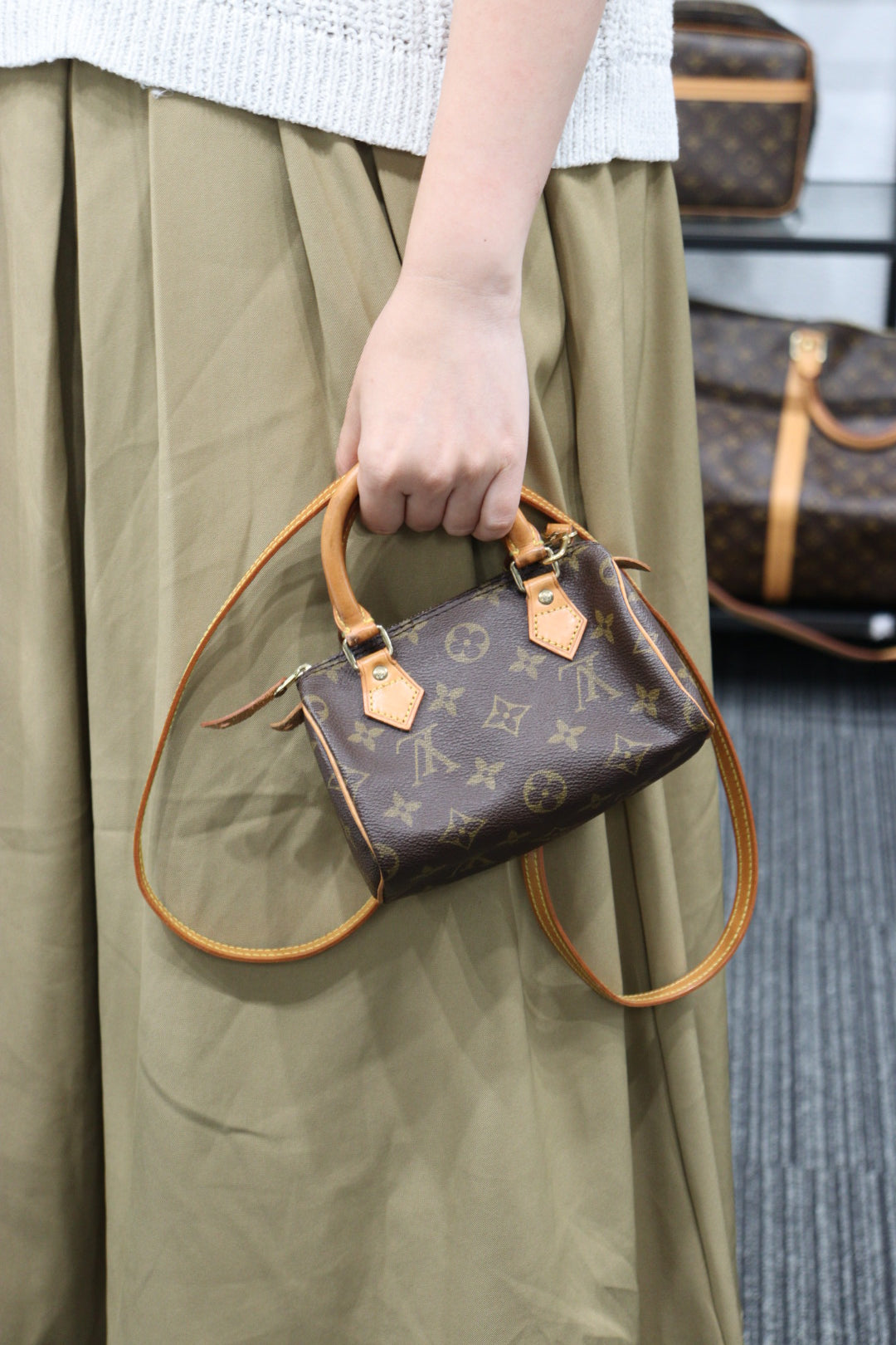 Louis Vuitton - Authenticated Nano Speedy / Mini HL Handbag - Leather Brown for Women, Never Worn