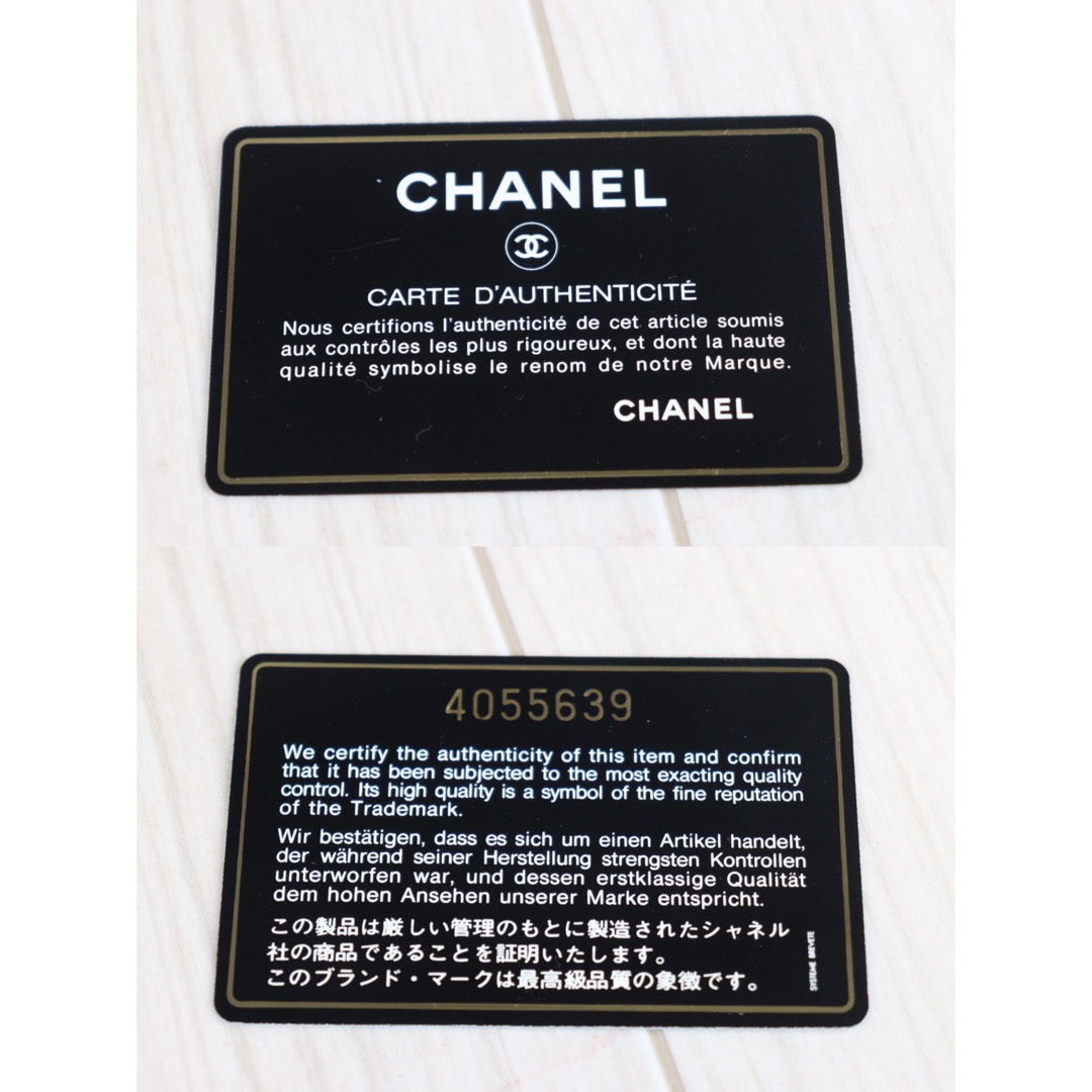 Rank A ｜Chanel Caviar Skin Black Wallet｜V23072502