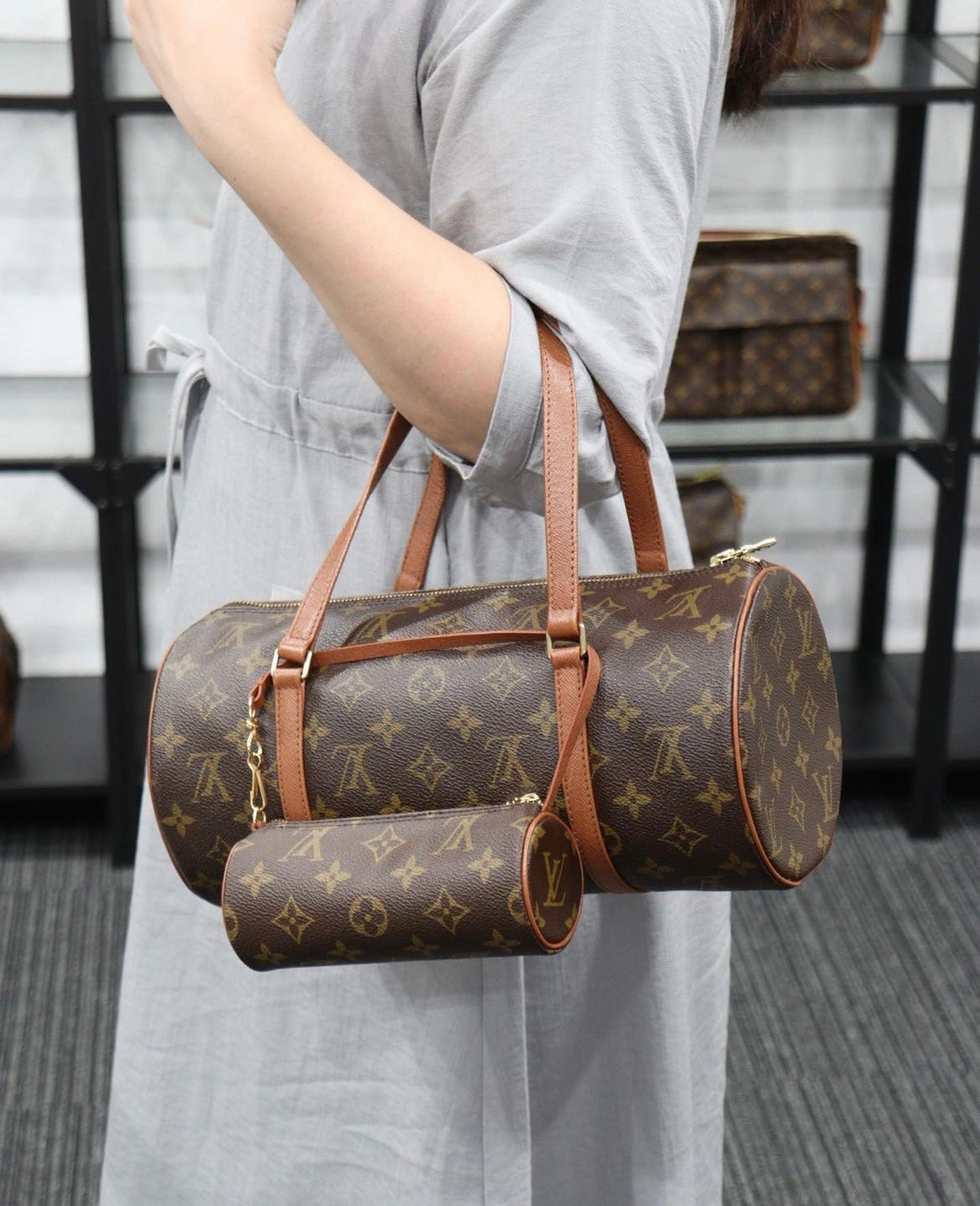 Rank A ｜ LV Monogram Papillon 30 Handbag ｜23051501