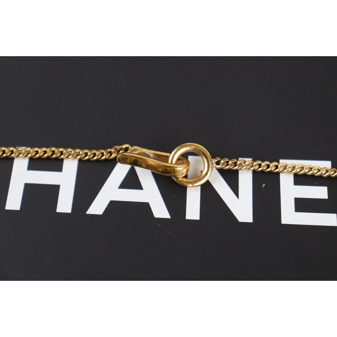 Rank A ｜ CHANEL Coco Pearl 18k Gold Plated Necklace｜23071909