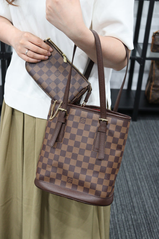 Rank A ｜ LV Damier Petit Bucket PM Tote Bag｜23051906