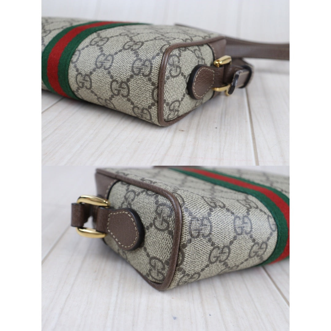 First installment｜Rank A ｜ GUCCI GG Supreme Mini Bag Shoulder Bag ｜23062201