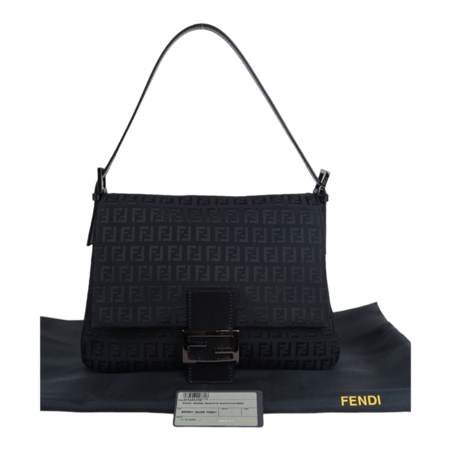 Rank A｜ FENDI Baguette Shoulder Bag Black ｜V23062332