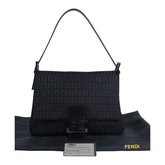 Rank A｜ FENDI Baguette Shoulder Bag Black ｜V23062332