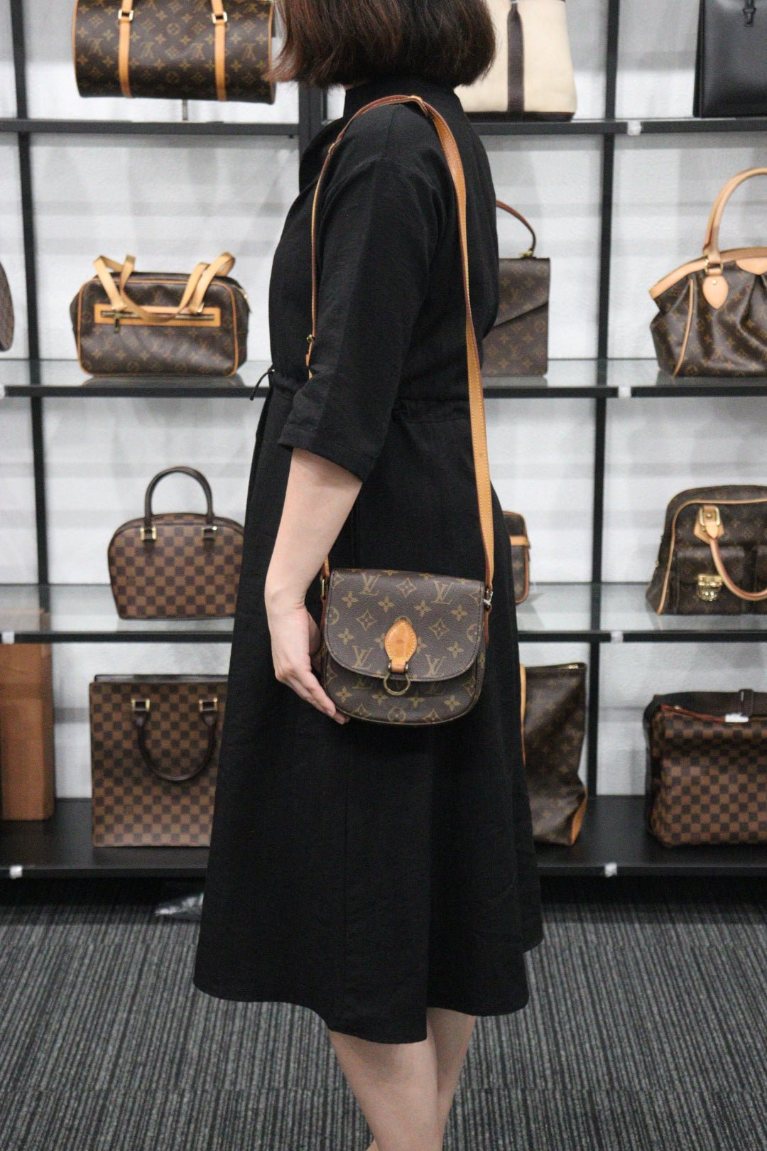 Rank AB ｜ LV Monogram Saint Cloud PM Shoulder Bag ｜23061802