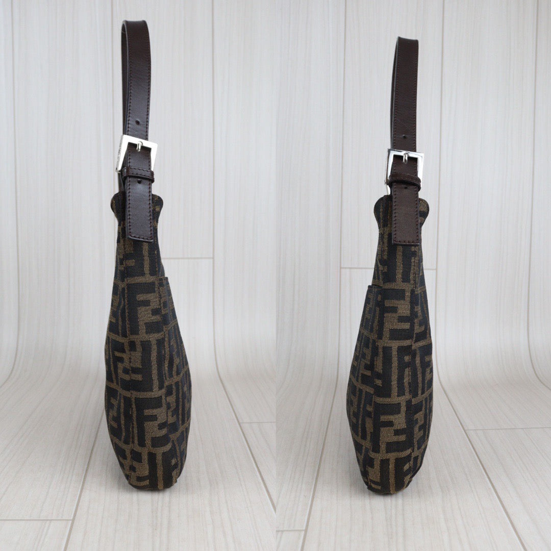 Rank A｜ FENDI Zucca Mamma Shoulder Bag ｜23070709