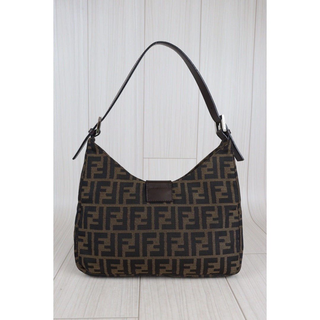 Rank A｜ FENDI Zucca Mamma Shoulder Bag ｜23070709