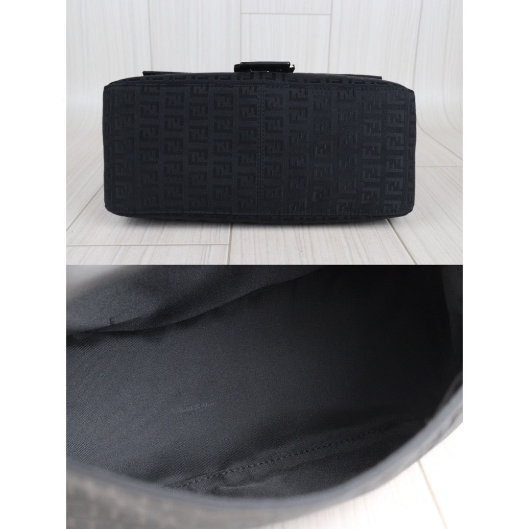 Rank A｜ FENDI Baguette Shoulder Bag Black ｜V23062332
