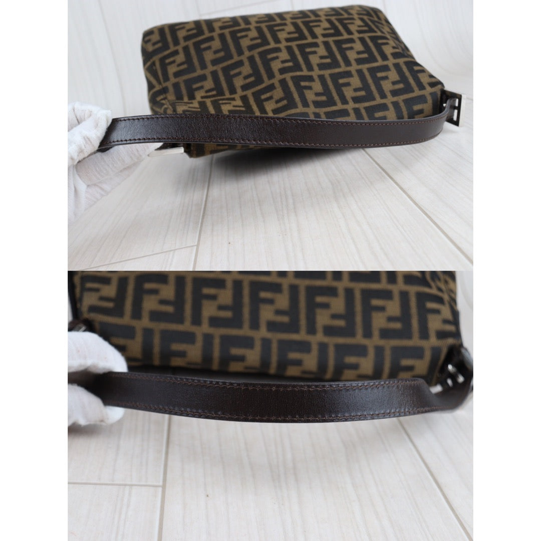Rank A｜ FENDI Zucca Mamma Baguette Shoulder Bag ｜23072704