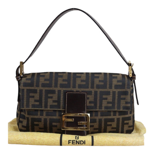 Rank A ｜ FENDI Zucca Mamma Baguette Shoulder Bag ｜V23070709