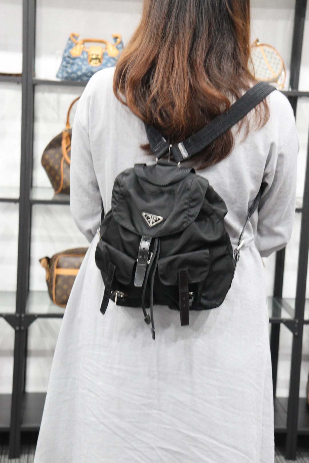 Nylon mini clearance backpack prada